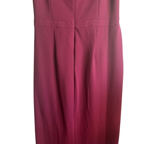 BHLDN Deep Red Evening Dress Size 16 Wine Holiday Formal - Picture 9 of 15
